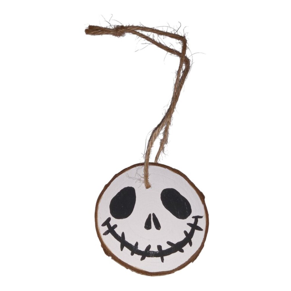 Hand Painted Skeleton Face Ornament